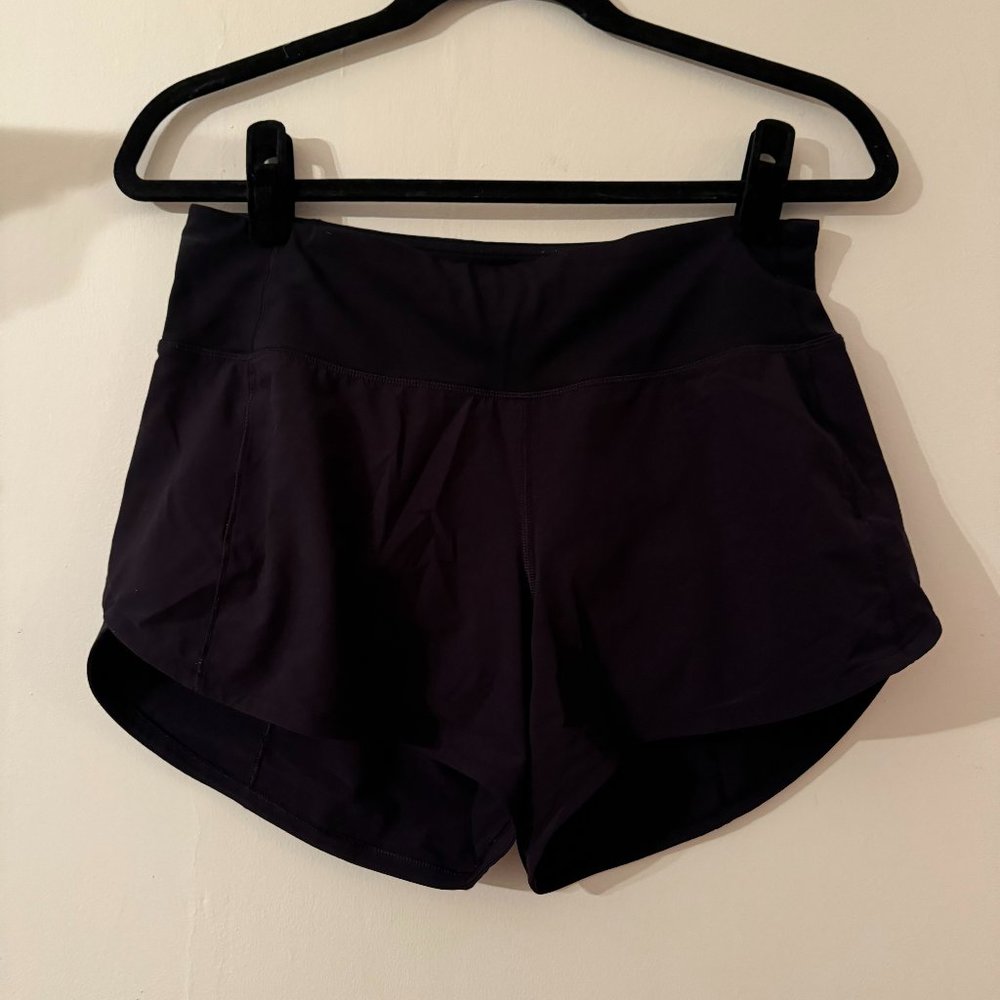 Lululemon Speed Up Mid-Rise Lined Short 4" | 4 | Black